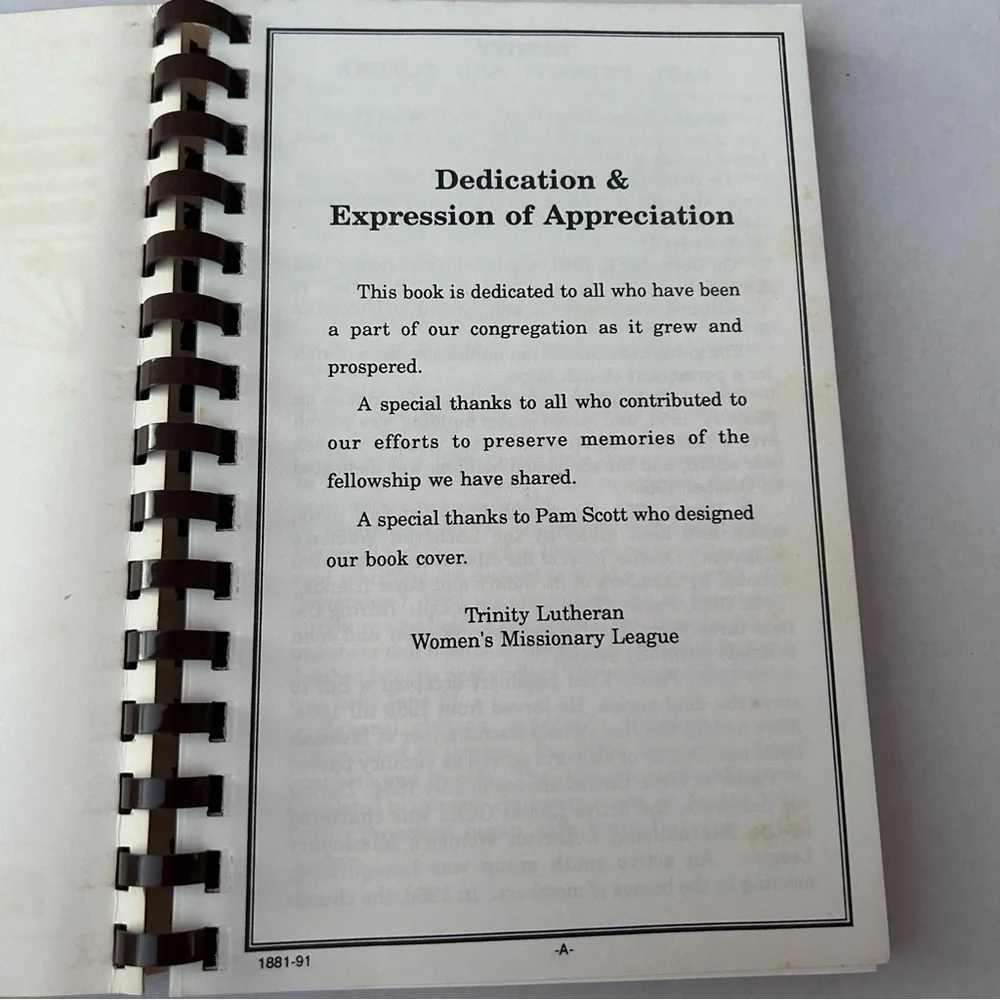 40 Years And Still Cookin Trinity Lutheran Burlington KS Vintage Cookbook 1978